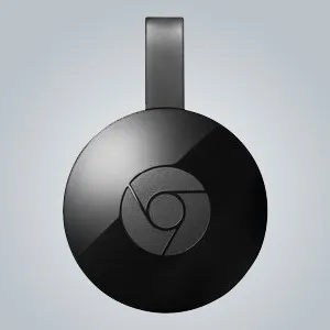 Google Chromecast streaming device that plugs into the TV HDMI port